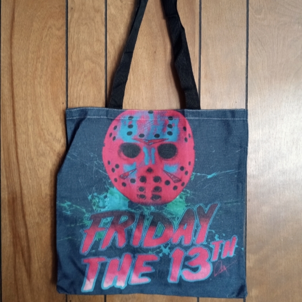 Jason Vorhees shopping tote bag